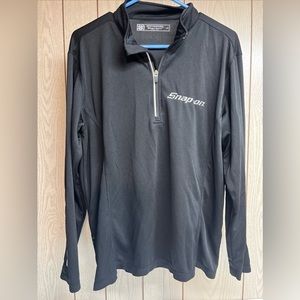 Snap-On Tools Quarter-Zip Sport Performance Pullover Shirt Large EUC